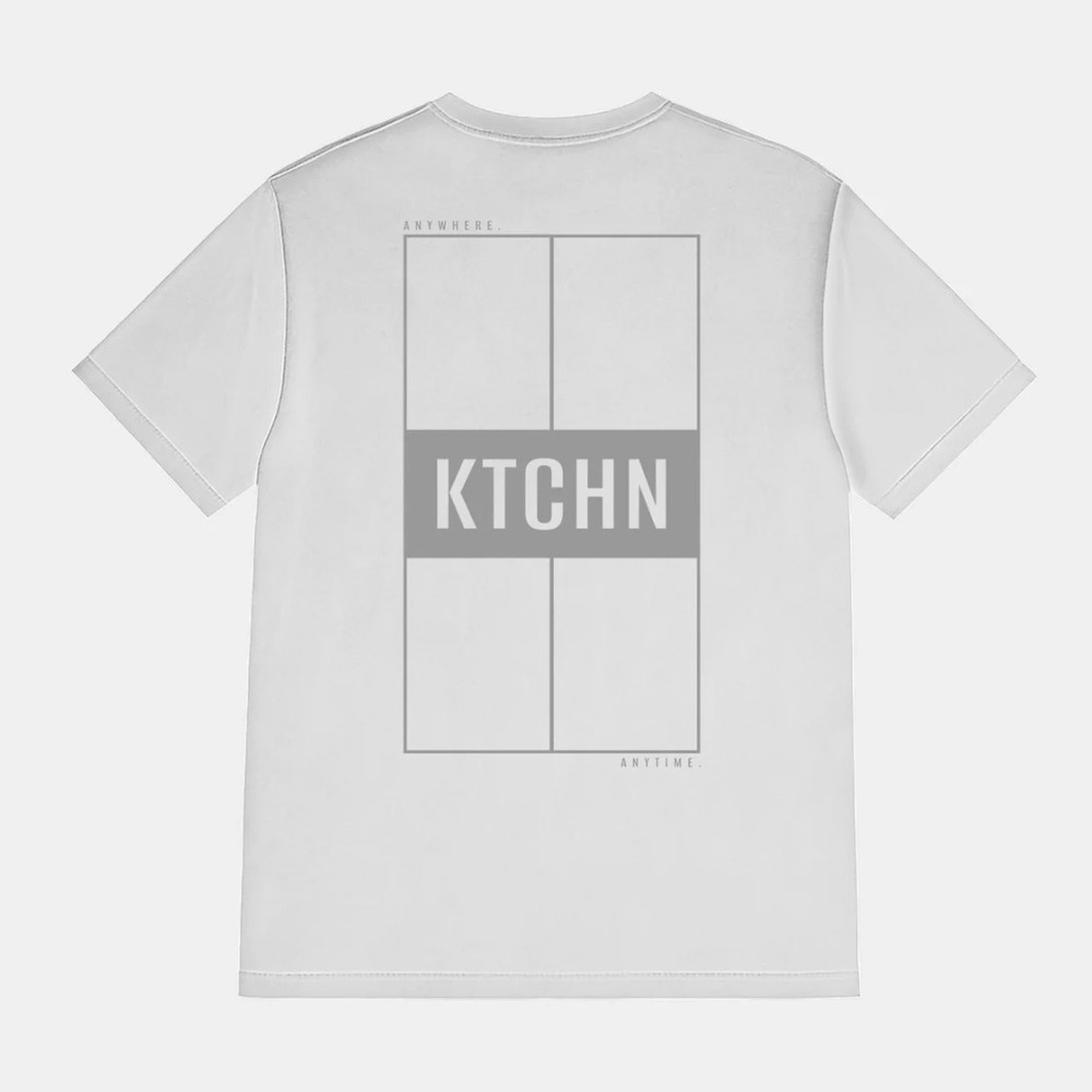 KTCHN Pickleball Premium Court Tee Mens Large White Performance T-Shirt USA made